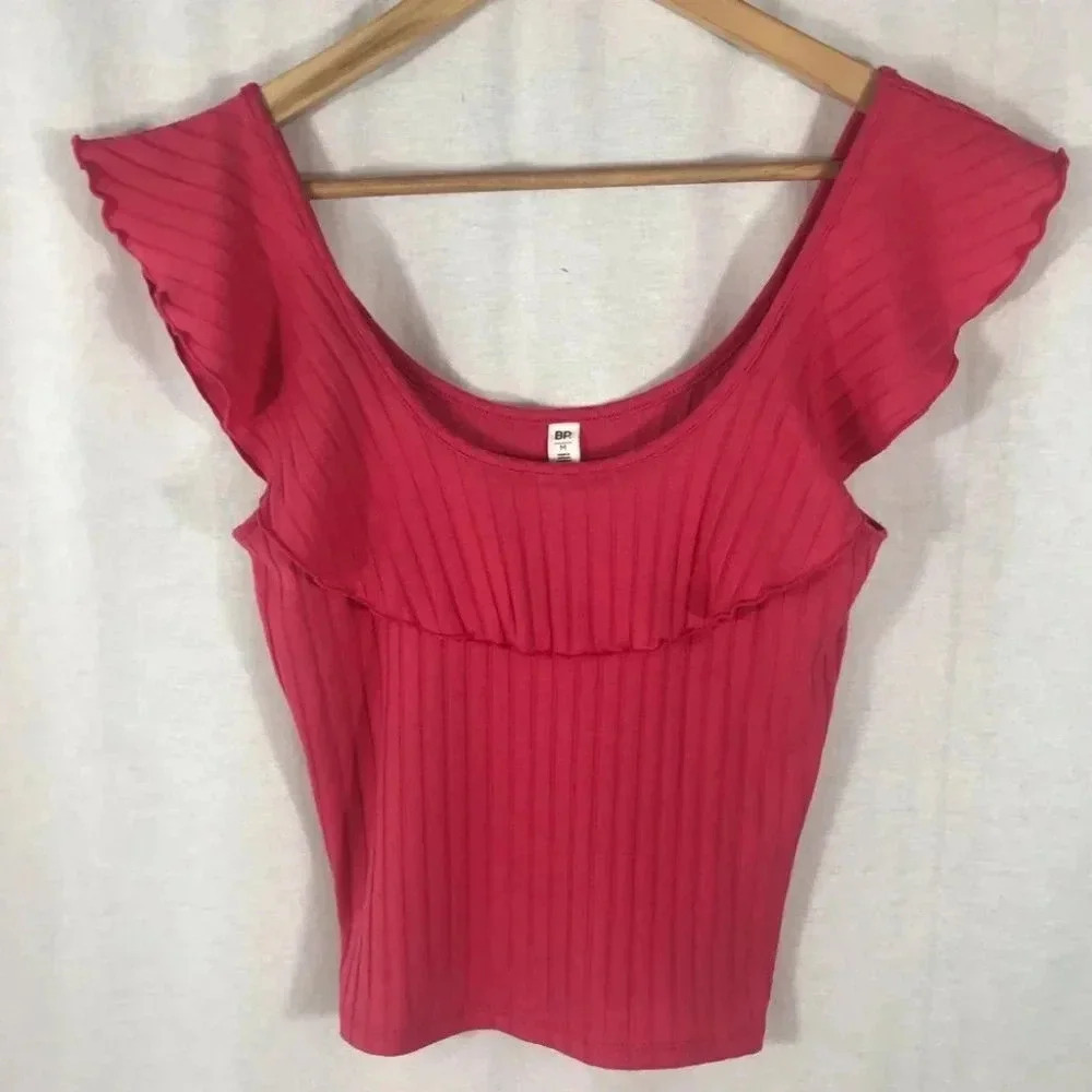 BP Ruffle  Rib Knit Top - Picture 2 of 5